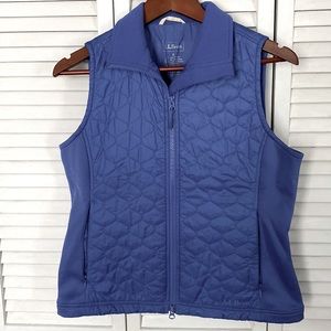 LL Bean cornflower blue insulated vest size Small